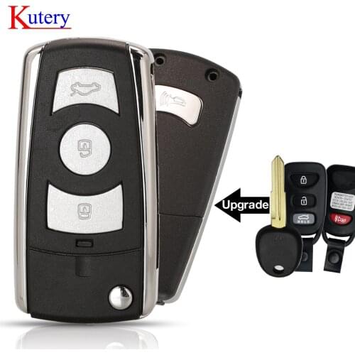 Kutery Modified Car Key Shell case For Hyundai Santa Fe Aceent Elantra H1 Tucson Click Avante KIA Morning Picanto Cerato Rio