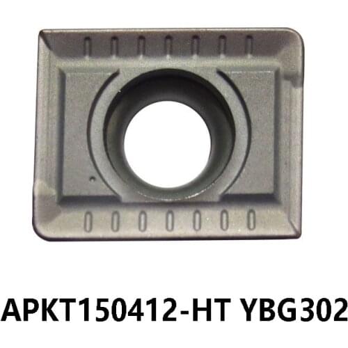 Original Milling Cutter APKT150412-HT YBG302 APKT 150412 APKT1504 Carbide Inserts Lathe Cutter Turning Tools CNC