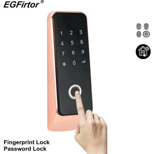 Fingerprint Password Combination Door Lock Home Electric Door Lock Battery Password Fingerprint Smart Lock Home Alarm Lock