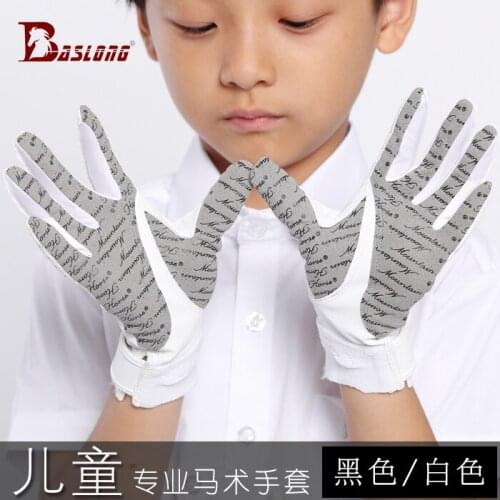 Children Riding Glove Equestrian Riding Gloves Disorder Children Riding Gloves Antiskid Breathable Knight gloves