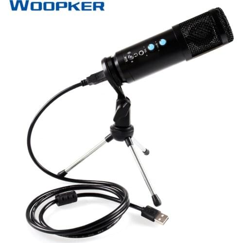 Professional USB Microphone Karaoke Podcast Computer Mic Microfone Condensor With Tripod for Youtube Studio Recording