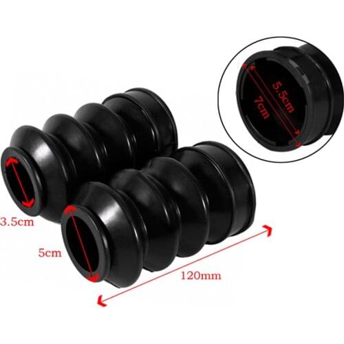 120mm Motorcycle Rubber Front Fork Protector Cover Gaiters Boot For