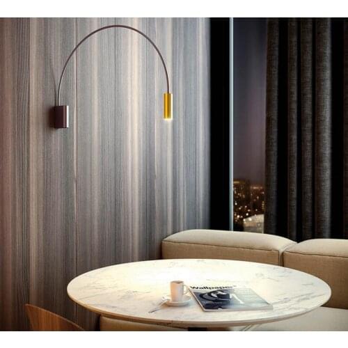 Northern Europe Creative light Wall Lamp Color Corridor single-end study Bedroom Art machine head Wall lamp Round Multicolor