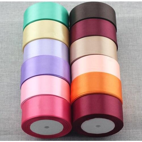 New 40 mm silk ribbon wedding party festive event decoration crafts gifts wrapping apparel sewing fabric supplies 22 meters long