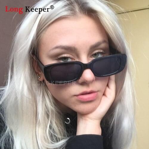 Rectangle Sunglasses for Women Retro Fashion Sunglasses 90s Vintage Narrow Square Frame Eyewear UV400 Protection Oculos de sol