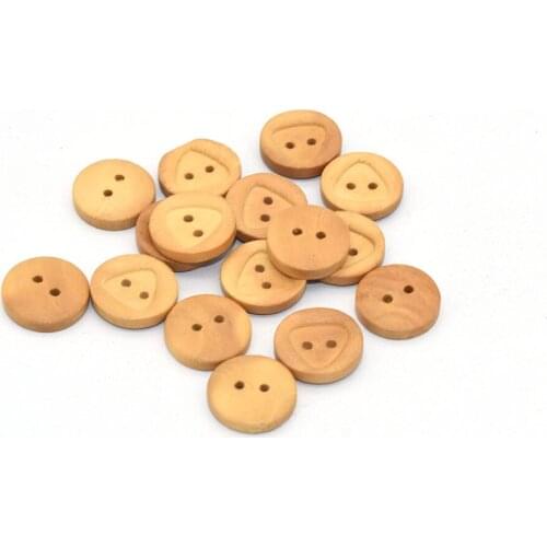 Light brown Wooden Buttons - 15mm Sewing Buttons Blazer Button Suit Buttons Vintage Wood Buttons for Clothing or Leather Wrap