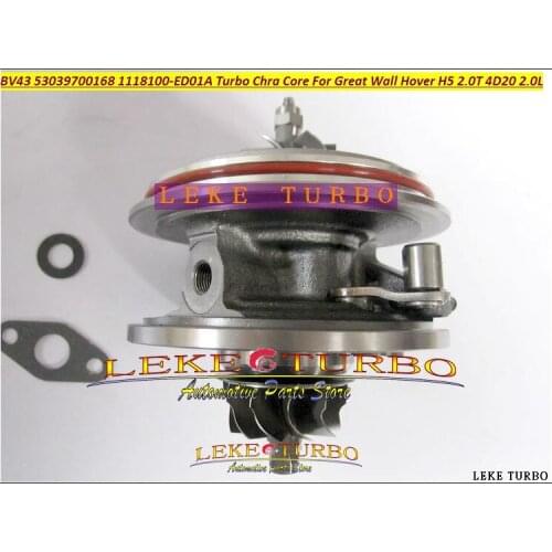 Free Ship Turbo Cartridge Turbine Chra Core BV43 53039700168 1118100-ED01A 53039880168 For Great Wall Hover H5 2.0T 4D20 2.0L