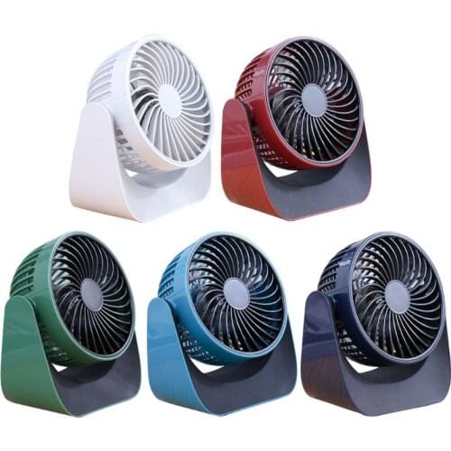 USB Charging Desktop Mini Fan Mute 360 Degree Rotation 3 Speed Summer Air Cooler K1AD
