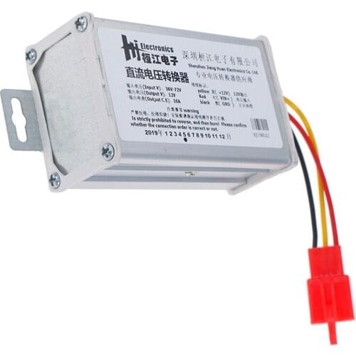 Input DC 36V-72V To 12V-10A 120W Converter Adapter For Electric Car Battery Ark