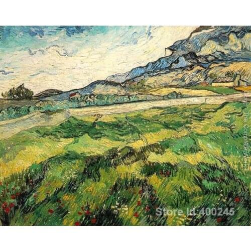 Oil reproduction art by Vincent Van Gogh Green Wheat Field Home decor Hand painted High quality