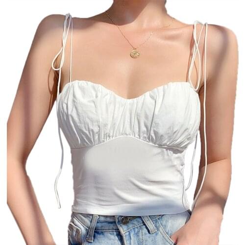 Women T-Shirts Vest Summer Sexy Slim Vest Solid Color Sleeveless Tank Top