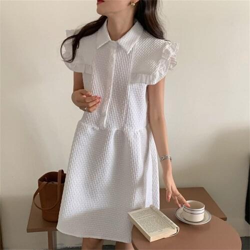 Alien Kitty Retro Midi Dress Sleeveless Robe Ruffles Sexy Femme Summer Slim 2021 New OL Stylish Prom Vintage Women Vestidos