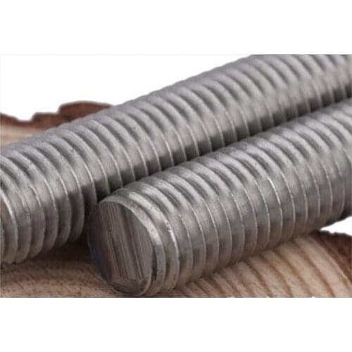 250mm M2 M2.5 M3 M4 M5 M6 M8 M10 M12 M14 M16 M20 304 stainless steel thread bar threaded rod nuts bolts