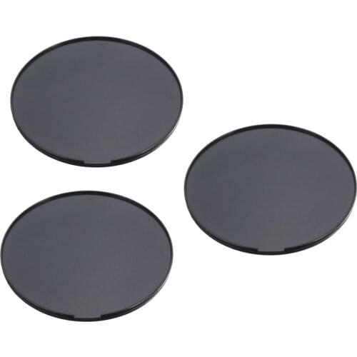 3Pieces Circular Adhesive Dash Console Disc with Adhesive Suction Cup Base For Car Dashboards (Diameter About 72mm)