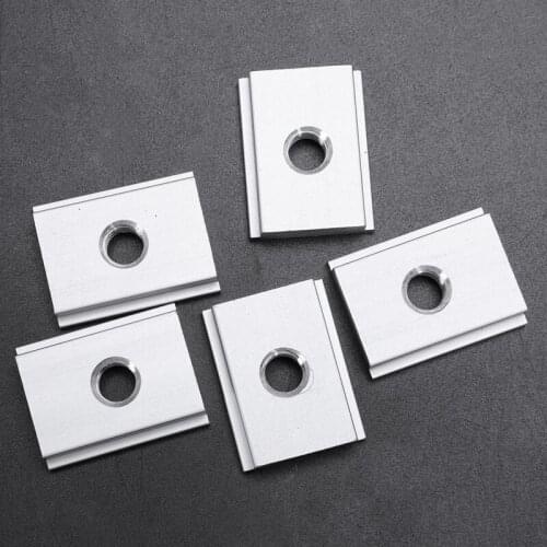5Pcs M8 T-Track Slider Sliding Nut Aluminum Alloy T Slot Nut For Woodworking Tool Jigs Screw Slot Fastener