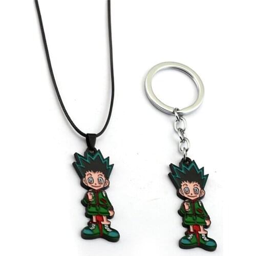 Anime Hunter x Hunter Keychain KURORO GON FREECSS Key Ring Rape Chain Pendant Kolye Colar Men Gift Toy llavevos Chaveiro Jewelry