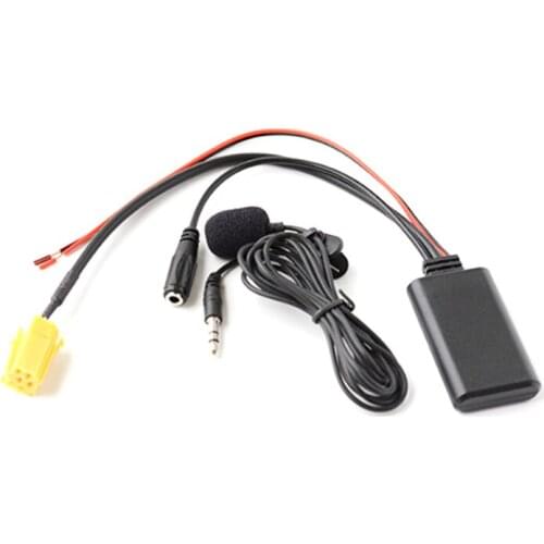 Bluetooth Module Aux Audio Cable Adapter+Mic For Benz Smart 451 Fiat Alfa Lancia