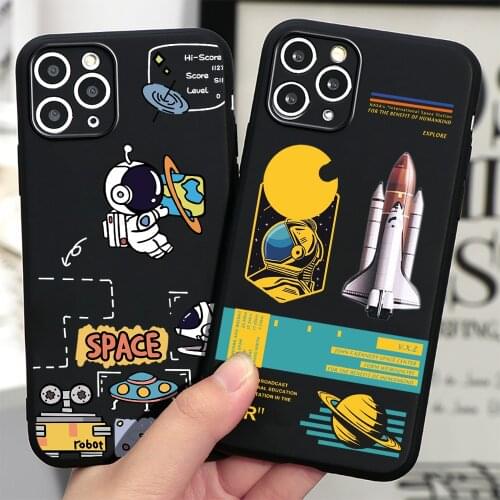 Space Universe Phone Case for iPhone 11 12 Pro XS MAX 6 6S 7 8 Plus SE 2020 12 mini X XR Case Phone Cover for iPhone 11 cases