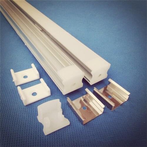 5-30pcs 100cm flat U type 12.5mm high led aluminium profile ,12mm 5V 12V 24V Strip channel ,TV cabinet kitchen wardrobe light