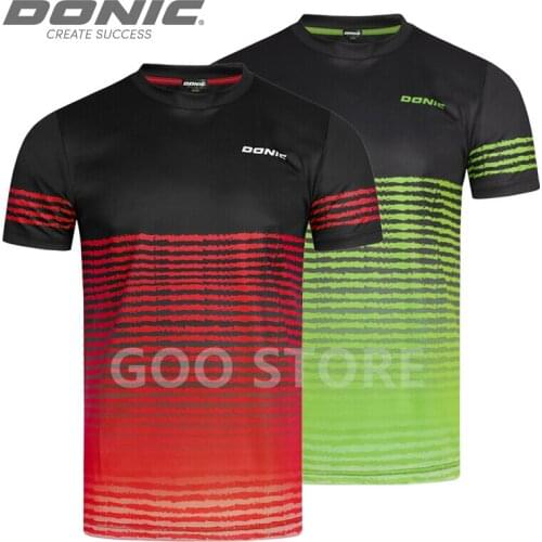 DONIC Table Tennis Jerseys Training T-Shorts New Style Dragon Absorb Sweat Comfort Top Quality Ping Pong Shirt Cloth Sportswear