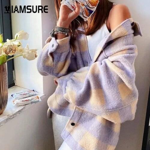 Женские пальто с воротником IAMSURE China At AliExpress