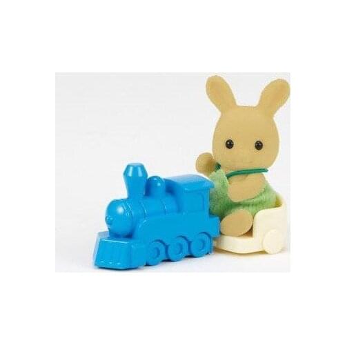 Sylvanian Rabbit Doll And Train