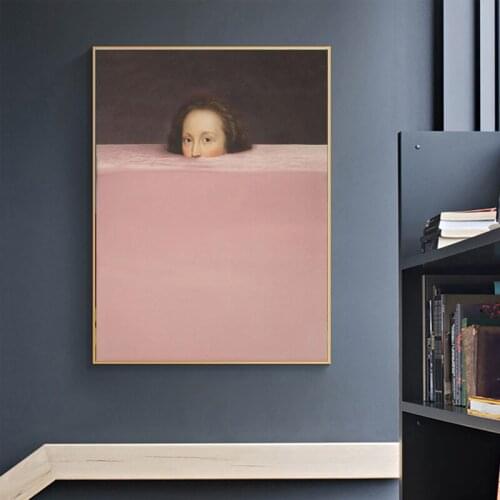 Famous Oil Painting Creative Portrait Canvas Painting Wall Art Poster For Living Room Decoration Home Decor