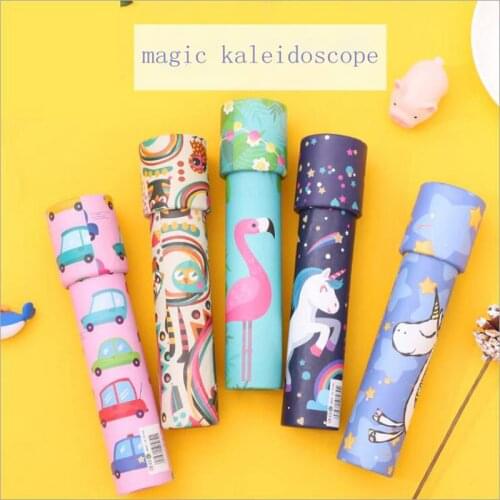 Cartoon 3D Kaleidoscope Imaginative Fancy Colorful World Magic Toddler Sensory Educational Toys For Children Gifts Random Color