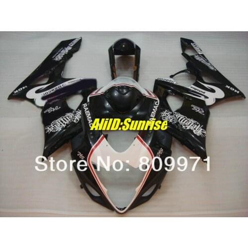 ABS white black Fairing KIT for SUZUKI GSXR1000 2005 2006 GSX-R1000 GSXR1000 K5 05 06 Injection mold Fairings set+gifts