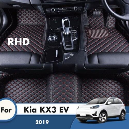 RHD Carpets For Kia KX3 EV 2019 Car Floor Mats Custom Decoration Interior Accessories Styling Foot Pads Cover Front And Rear Rug