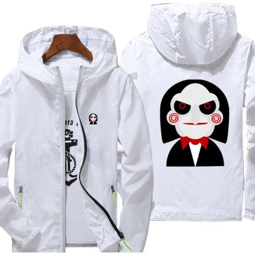 Spring summer 2021 new jacket Saw for men and women casual windbreaker zipper thin hooded mens jacket