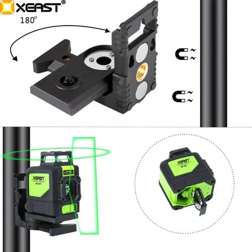 XEAST XE-901 5 Lines 3D Green Laser Levels Self Leveling 360 Horizontal an Vertical Cross Super Powerful Green Laser Beam Line