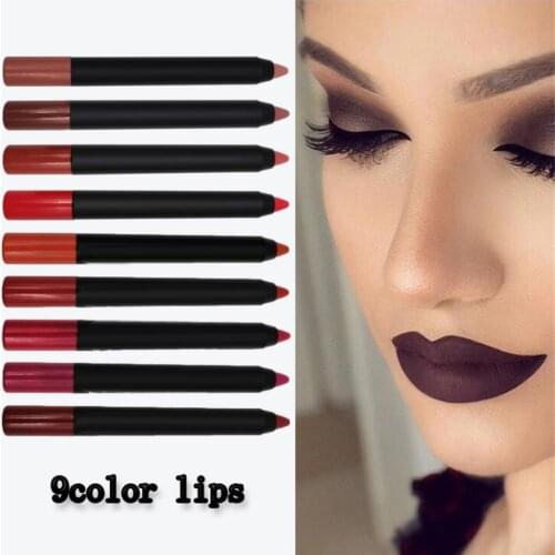 Matte Lip Gloss Sexy Lip Liner Pen Waterproof Lipstick Lip Tint Plumper Long Lasting Makeup Cosmetics Lipstick Lipliner Pen