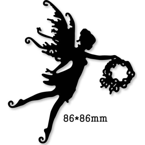 Floral Wreath Metal Cutting Dies Cut Die Mold Flowers Elves Scrapbook Paper Craft Knife Mould Blade Punch Stencils Dies 2020 New