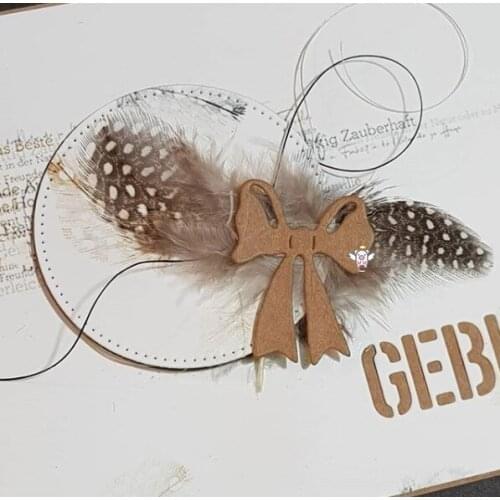 Mmao Crafts Metal Steel Cutting Dies New 6Pcs New Various bow Stencil For DIY Scrapbooking Paper/photo Cards Embossing Dies