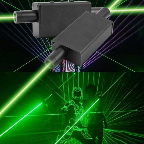 New Exotic Lamp Handheld Green Laser Sword Light Double-headed Laser Projector Dance Effect Stage Light For Bar Dj Show