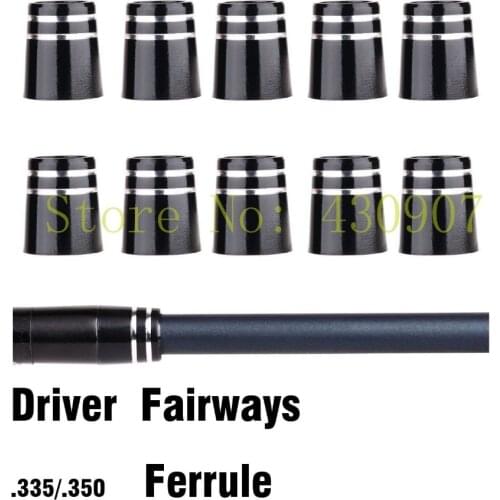 New Custom Black Golf Ferrule Tip Size .335 or 350 Golf Wood Ferrules For Driver Fairway Wood