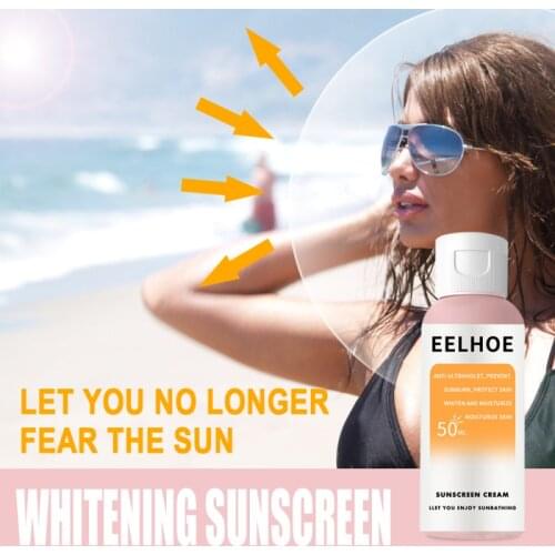 Whitening Sunscreen Sun Cream SPF 30 Skin Protective Cream Anti-Aging Oil-control Smoothing Refreshing Isolation Sun Cream TSLM1