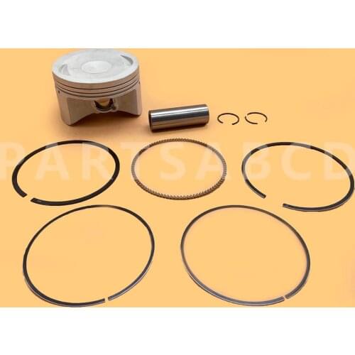 PARTSABCD Piston Set with Ring Clips and Pin for HISUN 500CC HS500 ATV
