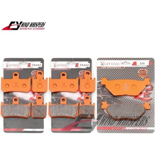 Dutch rock cotton Front Rear Brake Pads For Kawasaki ZG1400 ZZR GTR ZX 1400 NINJA ZX-14R 2006-2017