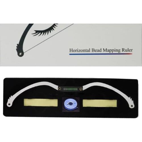 Professional Eyebrow Mapping Thread for Perfectly Shaped Brow Eyebrow Marker Ruler Featuring Bubble Leveler Eyebrow Mapping Tool
