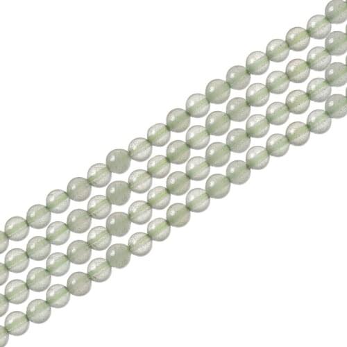 Translucent Green Stone Beads Size For 4.5mm Aventurine Stone Loose Beads 16inch wholesale H684