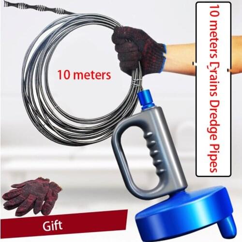 10m Adjustable Manual Toilet Cleaner Sewer Drain Cleaner Sink Clog Remover Cleaning Tool For Home Hotel Bathroom Accessories