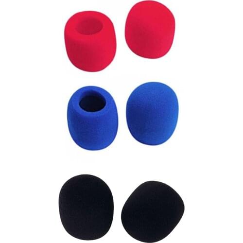 SPMART 3 Pairs of Microphone Audio Mic Windshield Wind Shield Sponge Foam Grill Cover