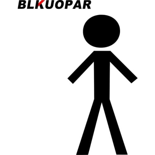 BLKUOPAR for Stickman Car Stickers Sunscreen Fashionable Decals Windshield Motorcycle Helmet Waterproof Decor Car Styling