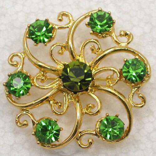 Rhinestone Flower Pin brooches C373 K2