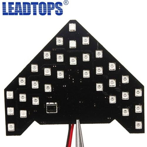 LEADTOPS 2pc 32 SMD LED Arrow Panel For Car Rear View Mirror Indicator Turn Signal Lamp Car LED Rearview Mirror Light