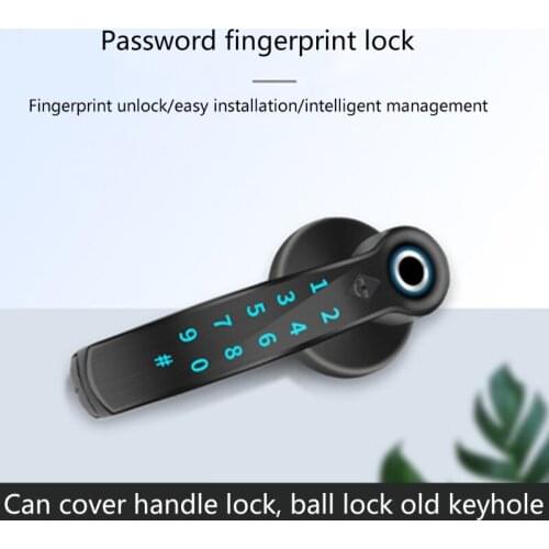 53CC Multi-purpose Fingerprint Door Lock with USB Interface 4 x AAA Batteries (Not Included) Low Battery Alarm for Homeowners