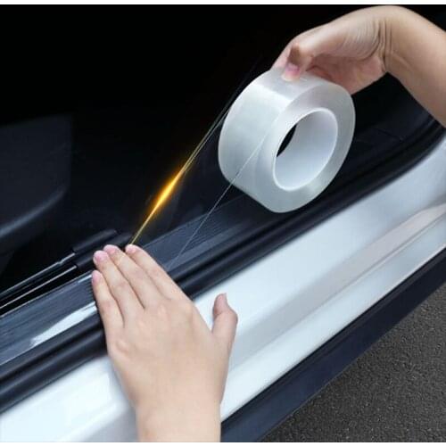 Car Door Sill Protector Sticker Tape for Ford Focus Fusion EcoSport Kuga Mondeo Everest Transit Custom Tourneo Custom