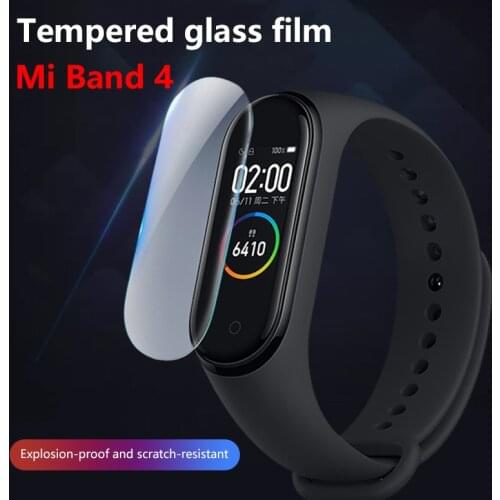 For MI band 5 Tempered Glass Explosion-proof Waterproof Scratched Tempered Glass 1PC/2PC/5PC Protective Film Buy More Sale